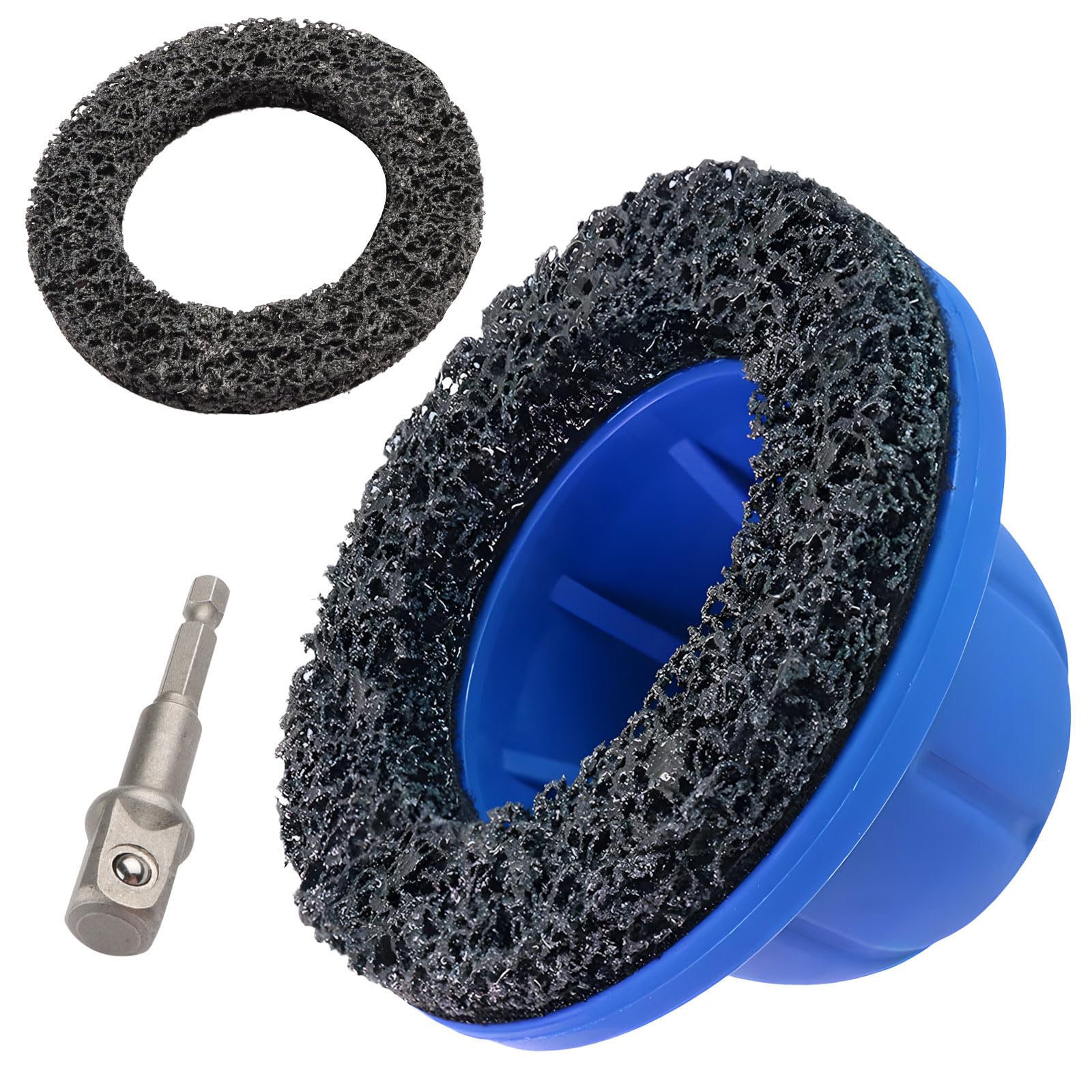 CYUaoao Ø 150 mm Radnabenschleifer, Innen Ø 90 mm Radnaben Bürste für Auto, Radnabenreiniger, Nabenschleifer für Rostentfernungm, Verschmutzungen (3er Packung)