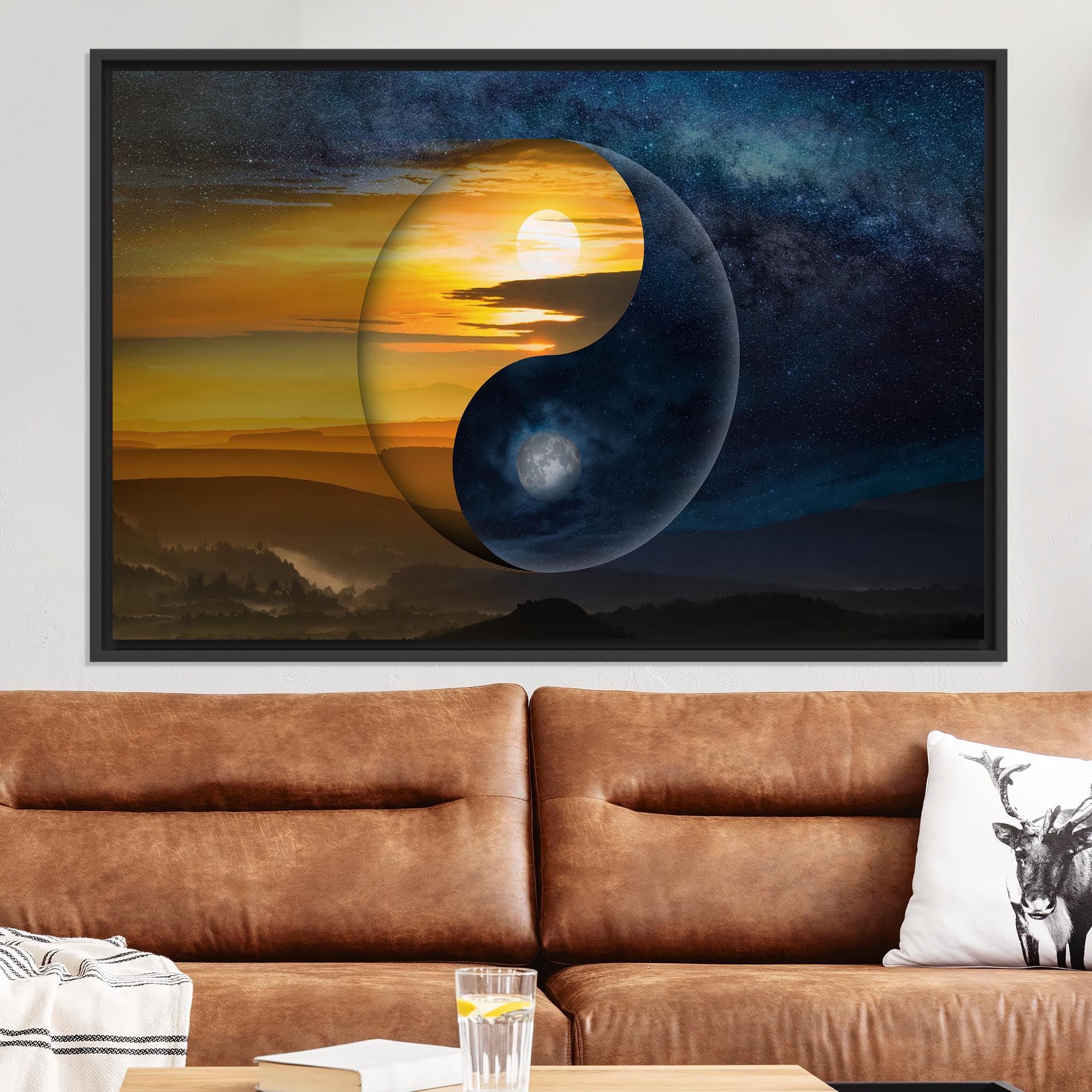 Tableau Yin Yang sur toile grand format pour habiller un mur vide - 8