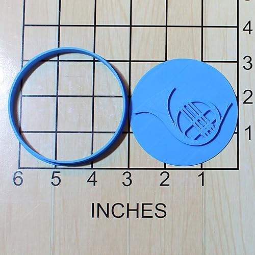 Miniatura 4 de Cortador de galletas de fondant de cuerno francés y sello #1597