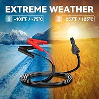 Beaspire Autós Indítókábel 12V 10A Adapterrel - 1,8m 8AWG Bikakábel Jackery és ECOFLOW Hordozható Áramforrásokhoz Kompatibilis 2