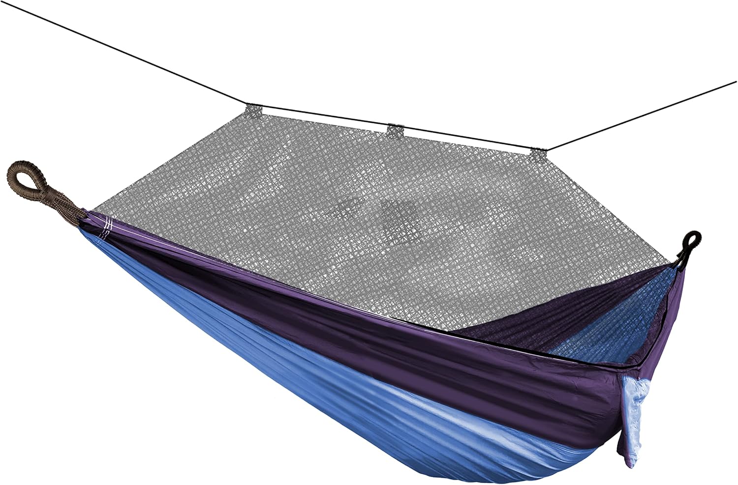 Bliss Hammocks BH-406XLS-N-RB Hammock in a Bag w/ Mosquito Net & Adjustable Tree Straps, 54-in. Wide, Weather & UV Resistant, 350 Lb. Capacity (Royal Bliss)