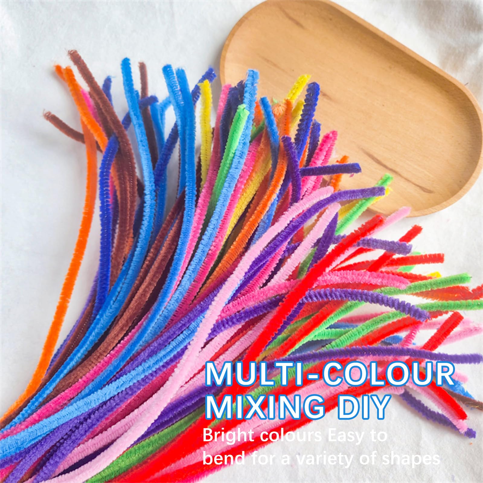 ulafbwur Set di 200 scovolini per tubi fai da te, flessibili e multicolore, in ciniglia, per fai da te, decorazioni creative, kit per la pulizia dei tubi, colore: oro