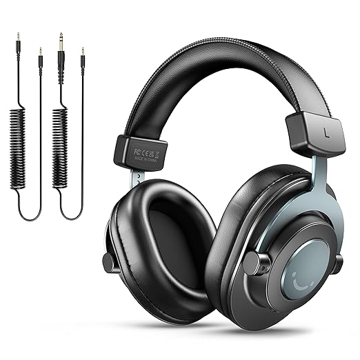 FIFINE Studio Monitor Headphones for RecordingOver Ear Wired Headphones for Podcast Monitoring