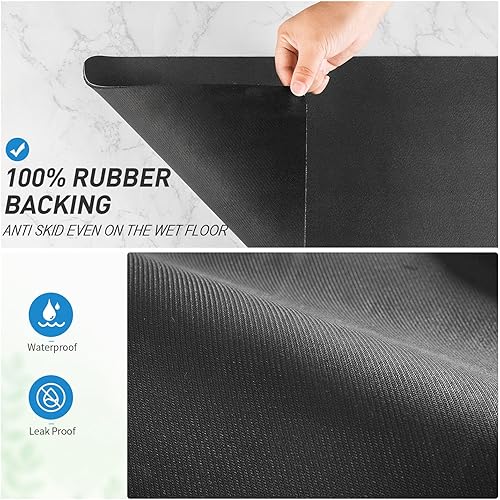 Miniatura 8 de Tapete de café, tapete de barra de café de 16 x 24 pulgadas, tapete de secado de platos para decoración de mostrador de cocina, accesorios de barra