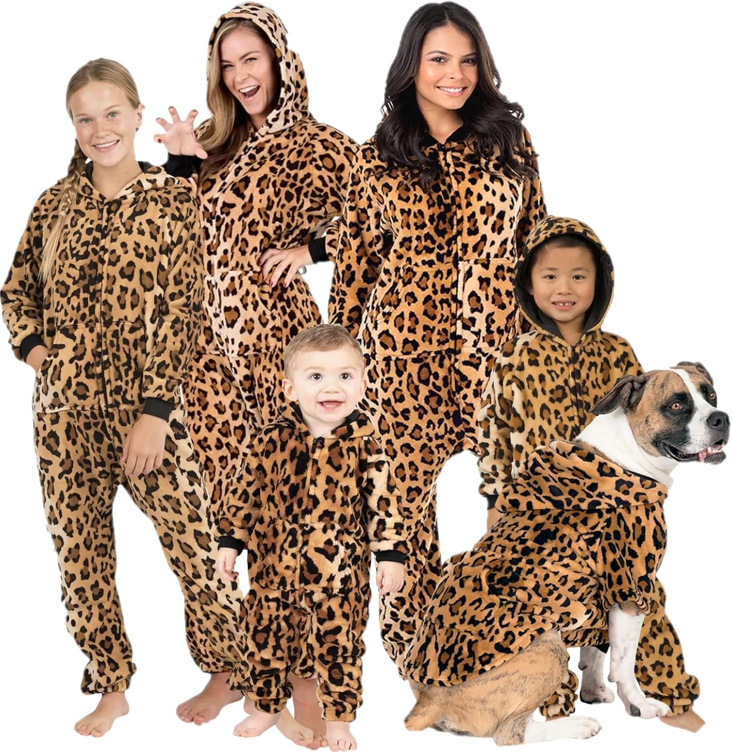 Footed Pajamas - Family Matching Footless Hoodie Onesie | One Piece Boys, Girls, Men, Women Pjs and Pets Sweaters