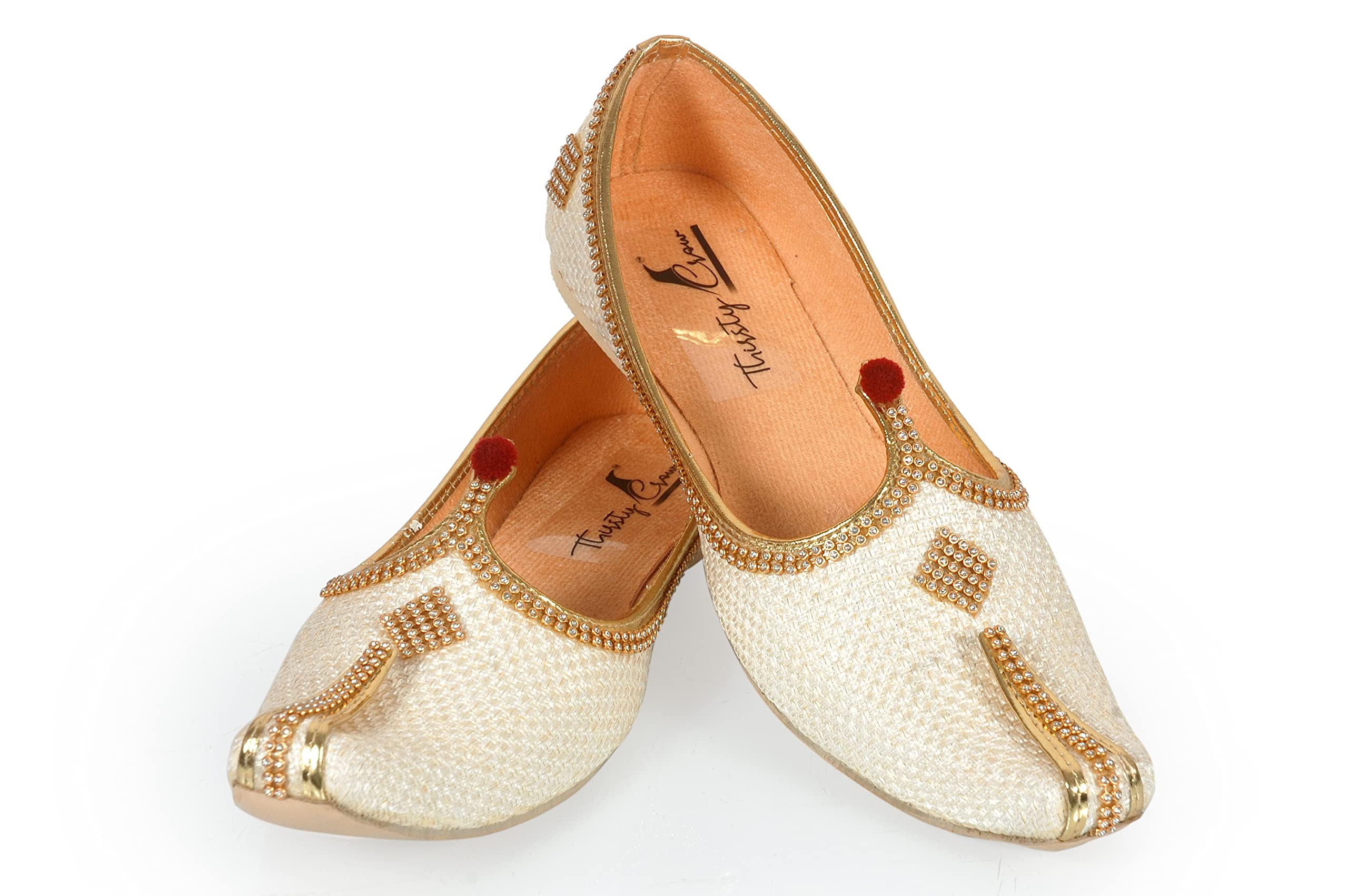 See full amazon price history chart for Thirsty Crow Traditional Mens Wedding Jutti | Handcrafted Punjabi Mojari Shoes | Ethnic Slip-On Footwear with Gold Embellishments (Gold Ruby, UK Footwear Size System, Adult, Men, Numeric, Medium, 9) Thirsty Crow Traditional Mens Wedding Jutti | Handcrafted Punjabi Mojari Shoes | Ethnic Slip-On Footwear with Gold Embellishments (Gold Ruby, UK Footwear Size System, Adult, Men, Numeric, Medium, 9) (B0DFGG6FGX) Amazon Price History, Amazon Price Tracker
