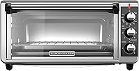 BLACK+DECKER TO3250XSBD 8-Slice Extra-Wide Convection Toaster Oven, Stainless Steel - Fits 12" Pizza & 9x13 Pans