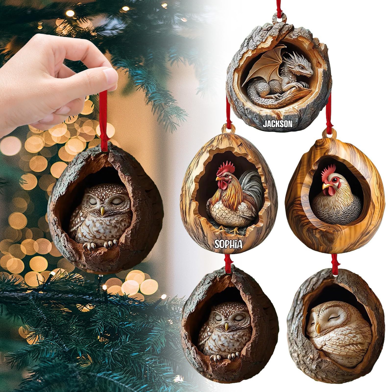 Amazon.co.jp: クリスマスツリーデコレーション 動物 クリスマス