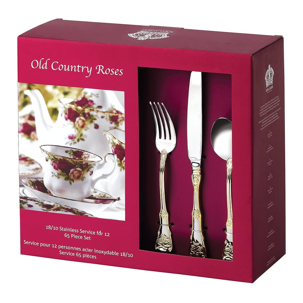   Old Country Roses スプーンセット Old Country Roses 65-Piece Flatware Set : Amazon.ca: Home