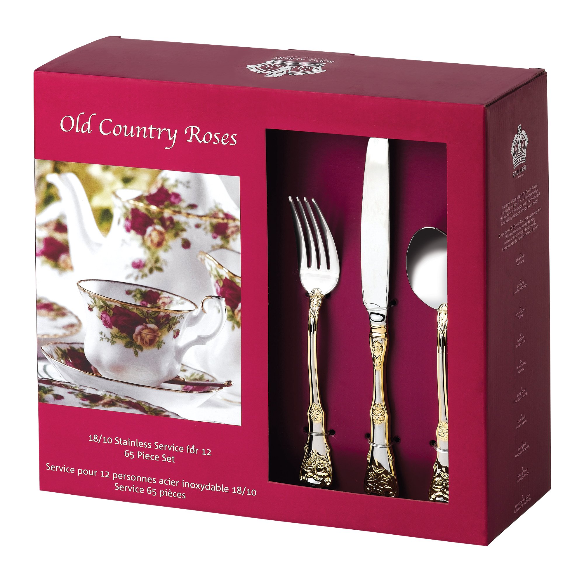   カトラリー Old Country Roses 10客 Old Country Roses 20-Piece Flatware Set : Amazon.ca: Home