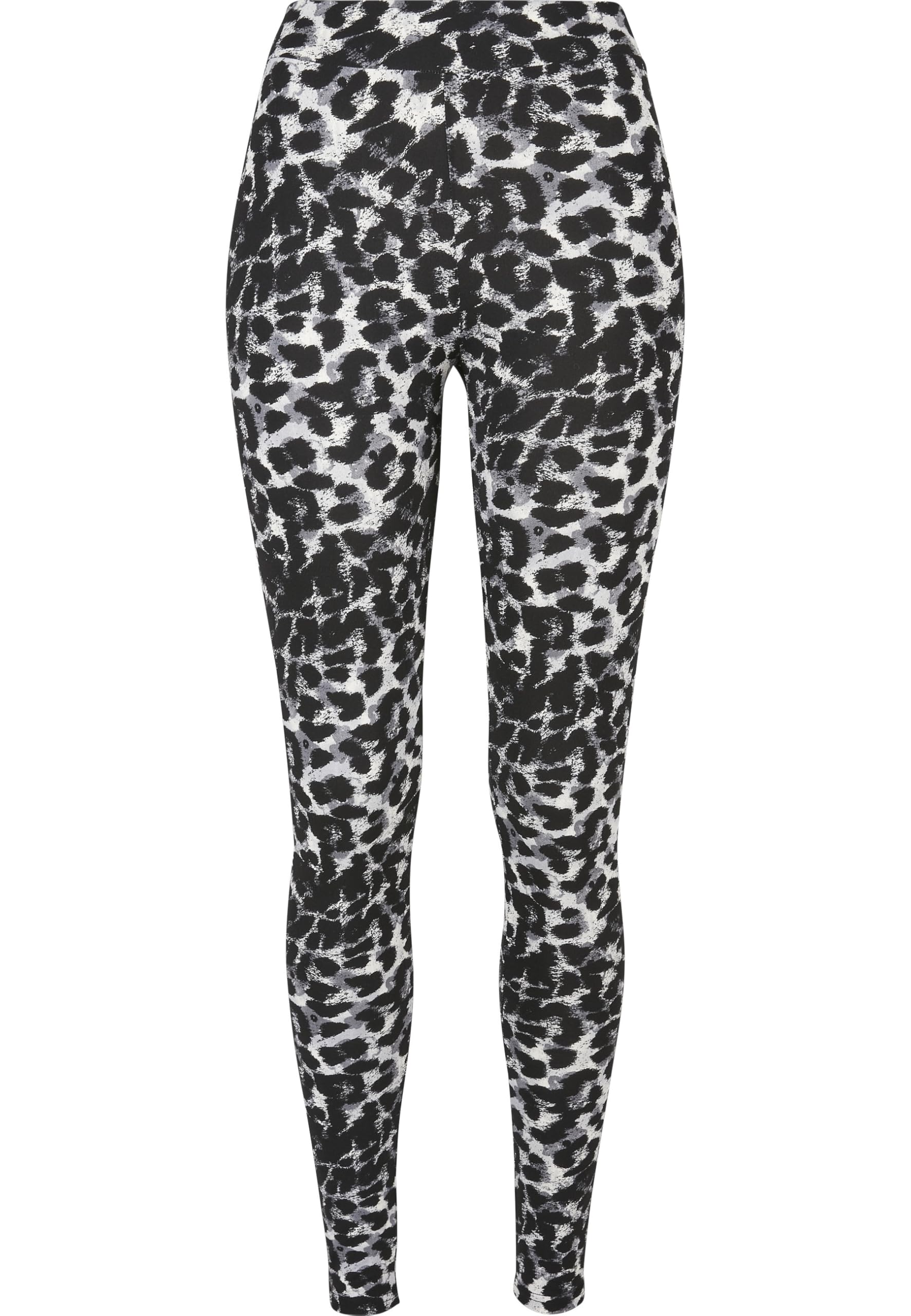 Urban Classics Ladies Soft AOP Leggings Ladies Leggings Available in Many Sizes XS - 5XL, Blackleo, XXXXXL