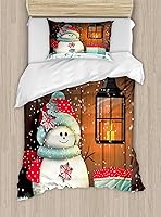 Vista 255 de Ambesonne Juego de funda de edredón de baloncesto, silueta de jugador de baloncesto, promoción de campeonato de competencia de atleta, juego de ropa