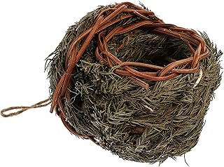 bird house parakeet country decor outdoor bird cage hand woven bird birdhouse parrot house bird bed hand-made bird home hanging bird nest birds natural nest sparrow bird long tail Happyyami