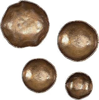 Uttermost U04299 Lucky Coins Metal Wall Decor, S/4, 2.5