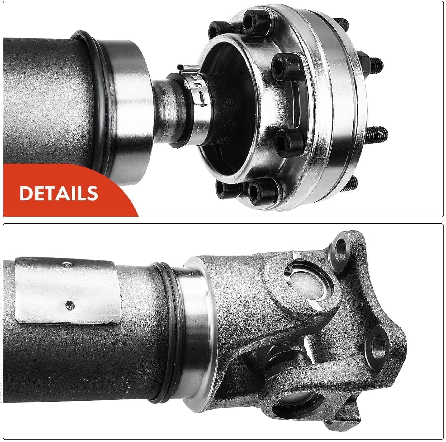 A-Premium Front Complete Drive Shaft Prop Shaft Driveshaft Assembly Compatible with 2007 2008 2009 2010 2011 Jeep Wrangler JK 3.8L, 4WD, 0 to 6 inch Lift, Replace# 52853321AC, 52853317AC