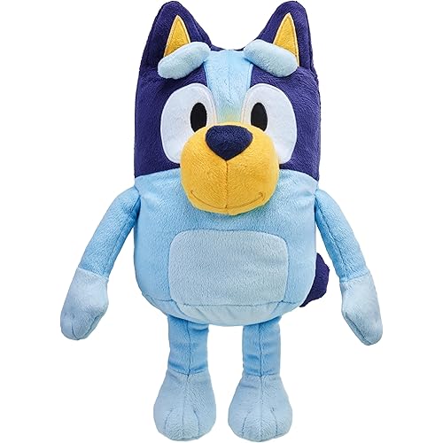 Bluey Stuffed Animal Talking Sound Effects Plush, 13” Soft Musical Toys, Singing Toy with 9 Different Phrases, Toddler Toys 3-4 for Kids