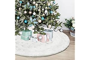 Dremisland Christmas Tree Skirt: 36-Inch Luxury Faux Fur