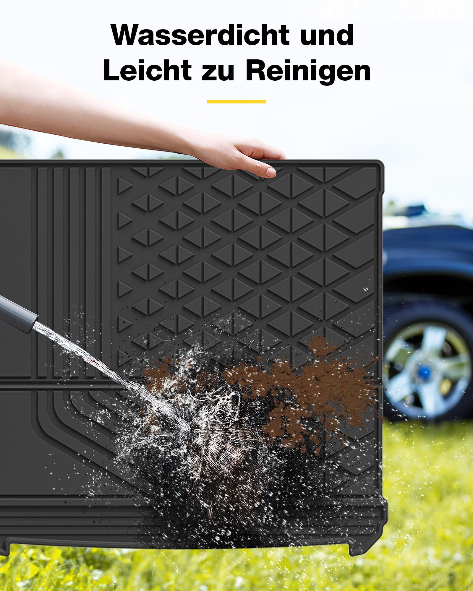 3W Kofferraumwanne für BMW iX i20 2022-2025 2026 | TPE Thorex™ Allwetter | 3D Maßgeschneiderte Passform | Hundefreundlich Auto Zubehör | Wasserdicht & Kratzfest | Antirutsch