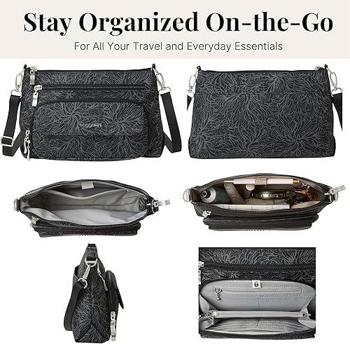 Miniatura 6 de Baggallini womens Original Everyday 11x 7.5 Crossbody Bags for Women Rfid Protected Lightweight Nylon Zippered Travel Purse