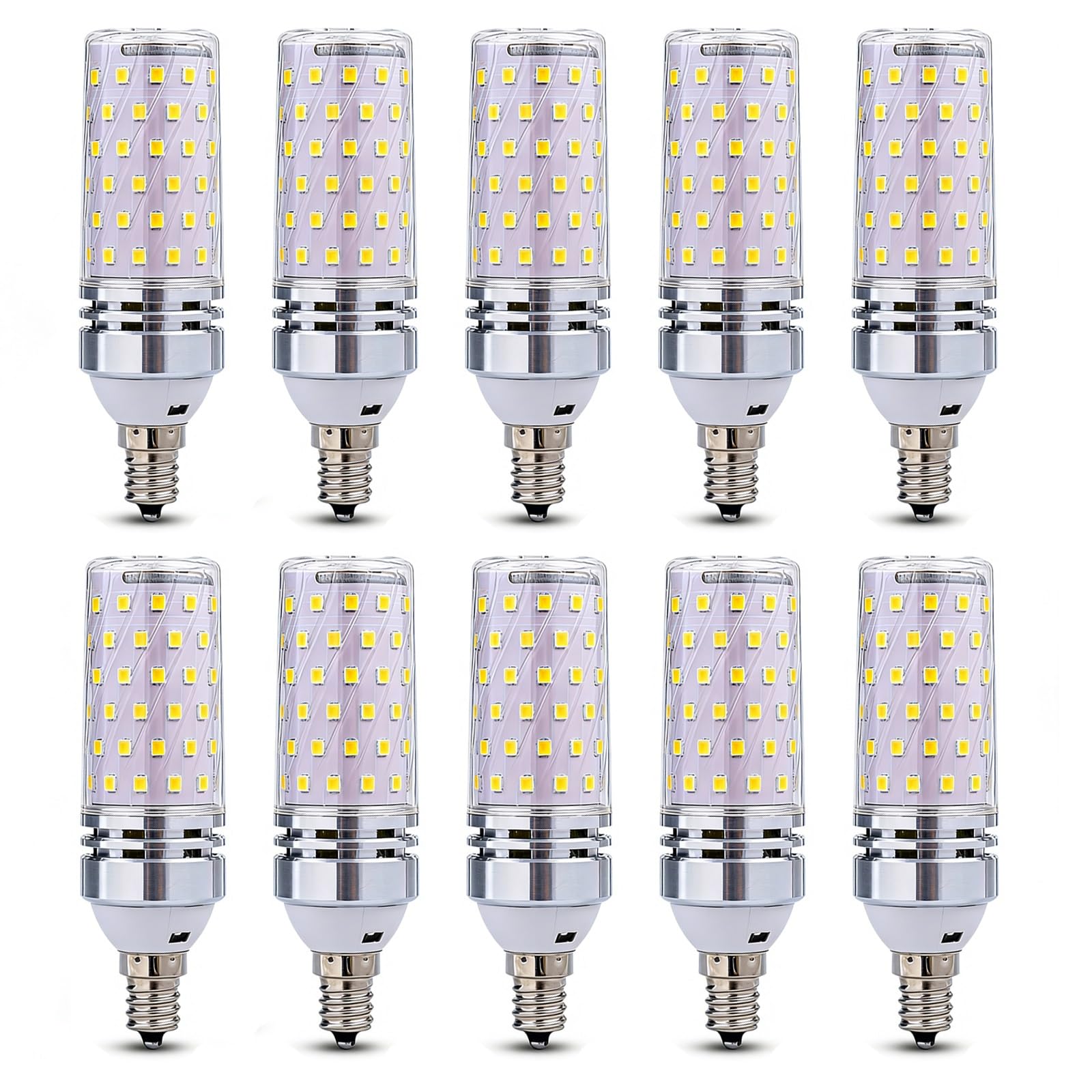 Lampadina LED E14 16W Equivalente 160W Senza Sfarfallio 1600LM A Risparmio Energetico (CRI>80) Non Dimmerabile Per Lampadario Plafoniera Lampada da Tavolo(Natural White 4000K,10 Pack)