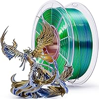 Vista 37 de ZIRO - Rápido cambio de color PLA, filamento de gradiente de color de 1.75mm, filamentos de PLA arcoíris brillantes, compatible con la mayoría