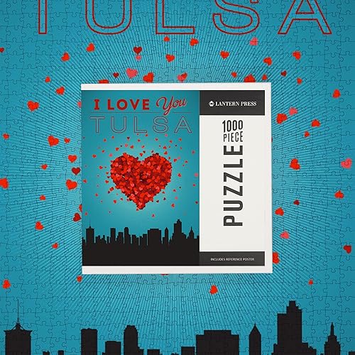 Miniatura 7 de I Love You Tulsa, Oklahoma (rompecabezas de 1000 piezas, tamaño 19 x 27, desafiante rompecabezas para adultos y familia, fabricado en Estados Unidos)