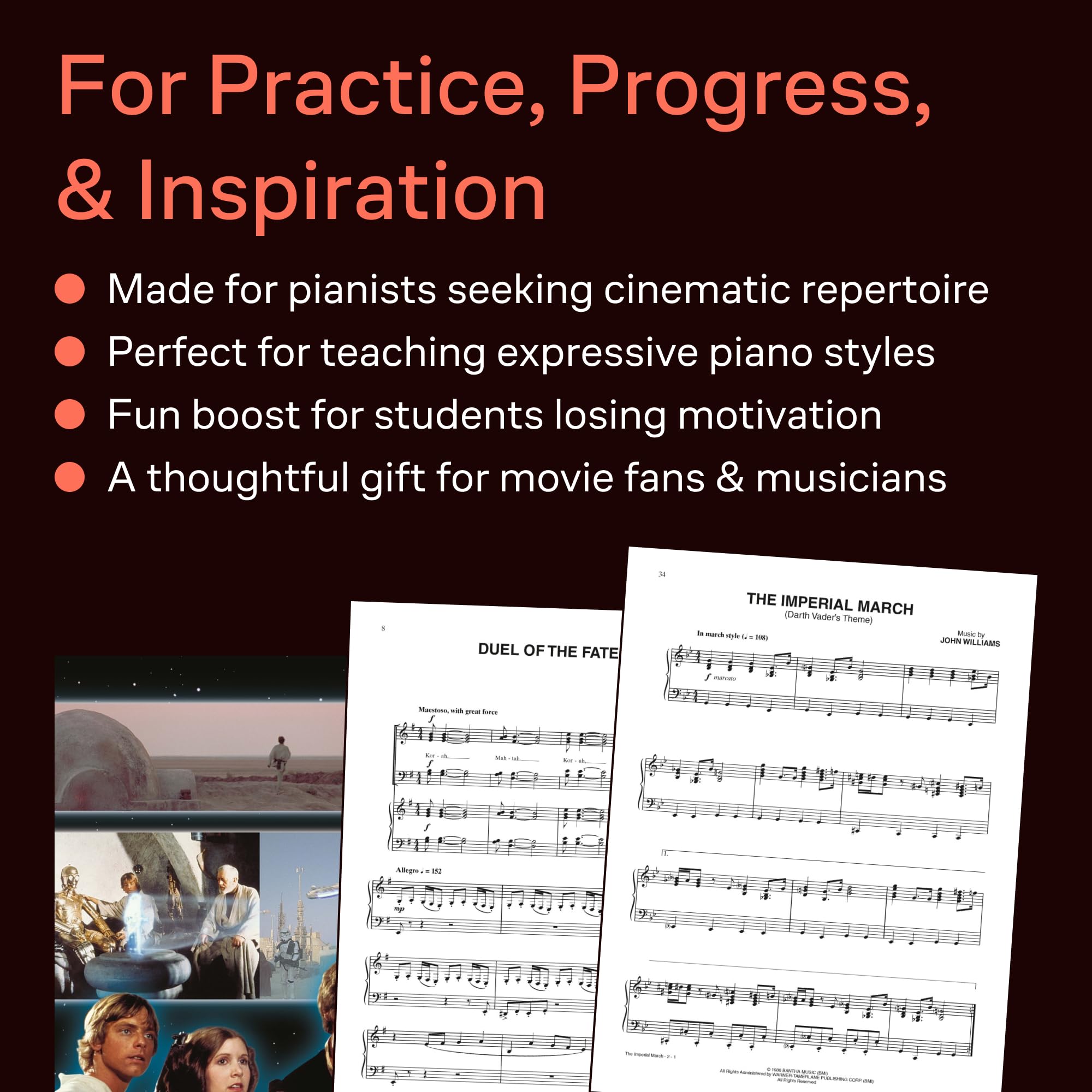 Star Wars: A Musical Journey Espisodes I-VI: Piano Solos
