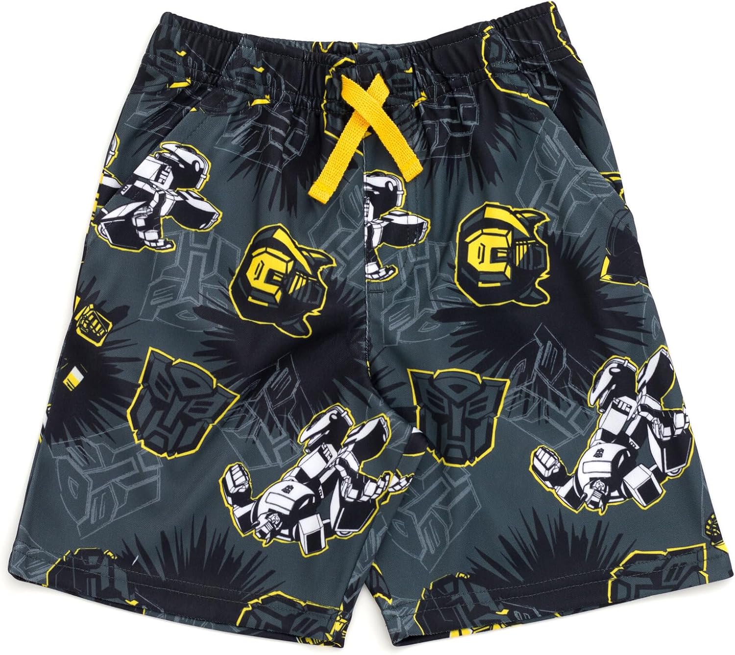 Transformers Bumblebee Optimus Prime Graphic T-Shirt & Mesh Shorts Outfit Set Toddler to Big Kid