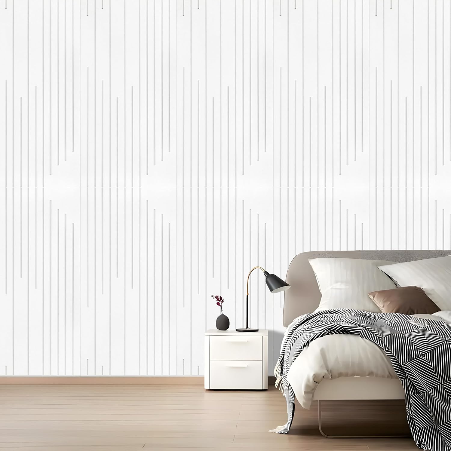 4-Pack Acoustic Panels with Self-Adhesive,47.2 x 23.6 x 0.35 Inch High Density Sound Proof Panels for Walls,Decorative Sound Dampening Panels for Home Studio & Office Decor, White