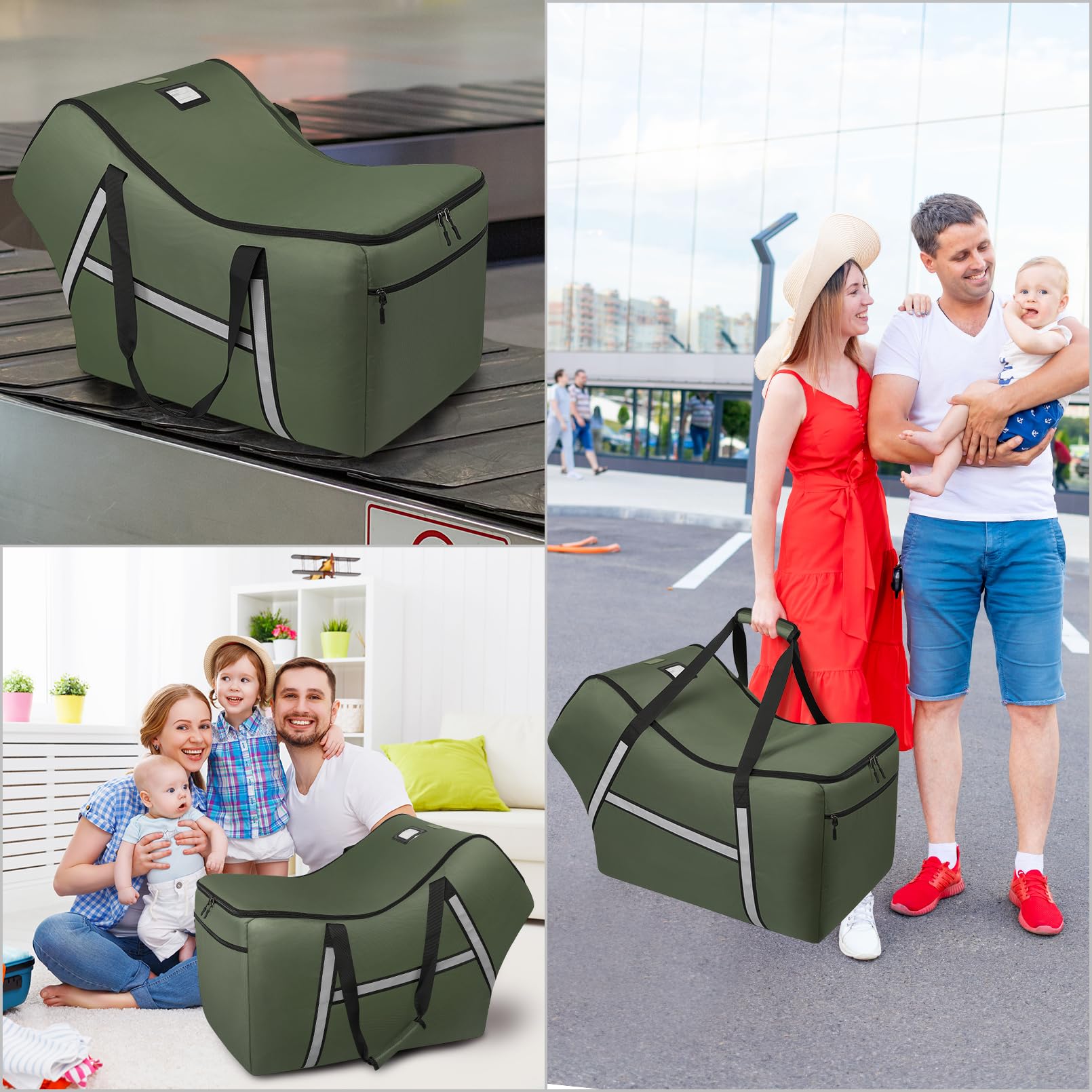 Sac de voyage pour siège d'auto pour bébé compatible avec tous les sièges et bases Nuna Pipa, Chicco KeyFit 30 et Base, sacs de siège de voiture rembourrés pour voyage en avion, sac de contrôle de