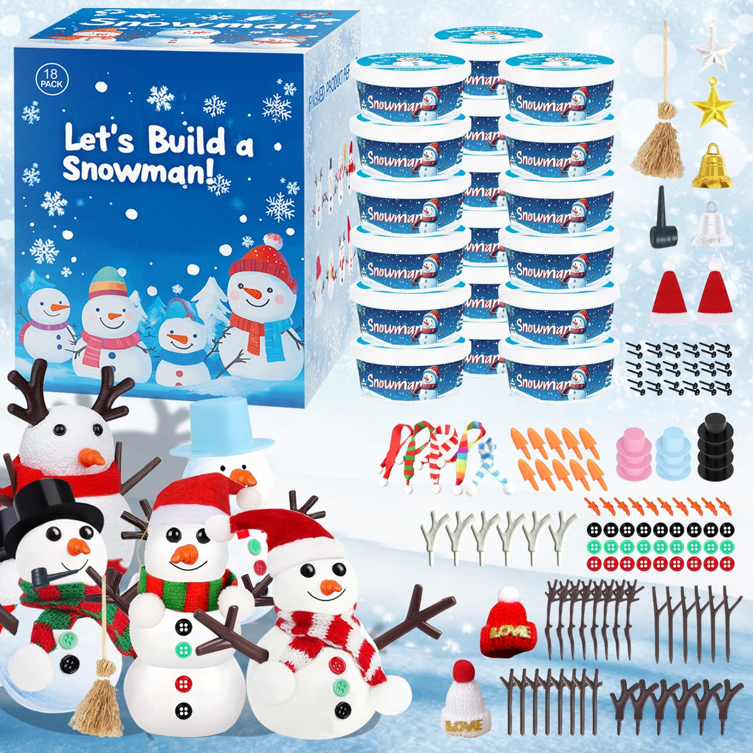 クリスマス雪ダルマset Amazon.co.jp: クリスマス雪だるまセット 18個 : おもちゃ
