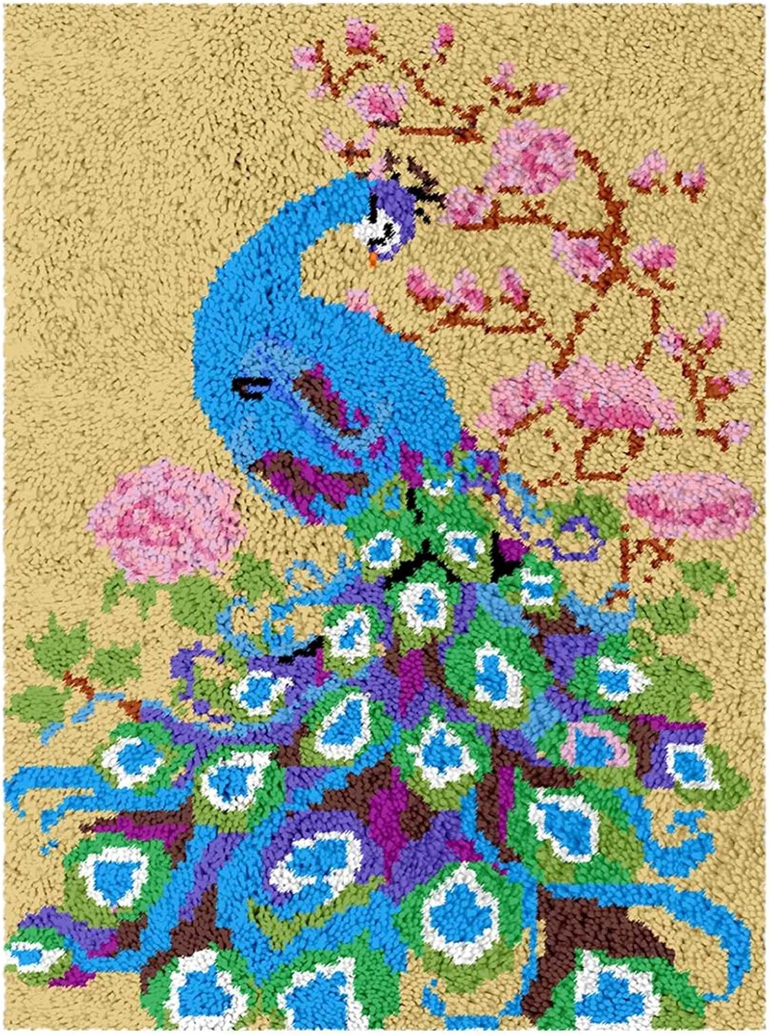 Tonpop Animal Pattern Latch Hook Rug Kits for Kids Adults DIY Kits Rug Cute and