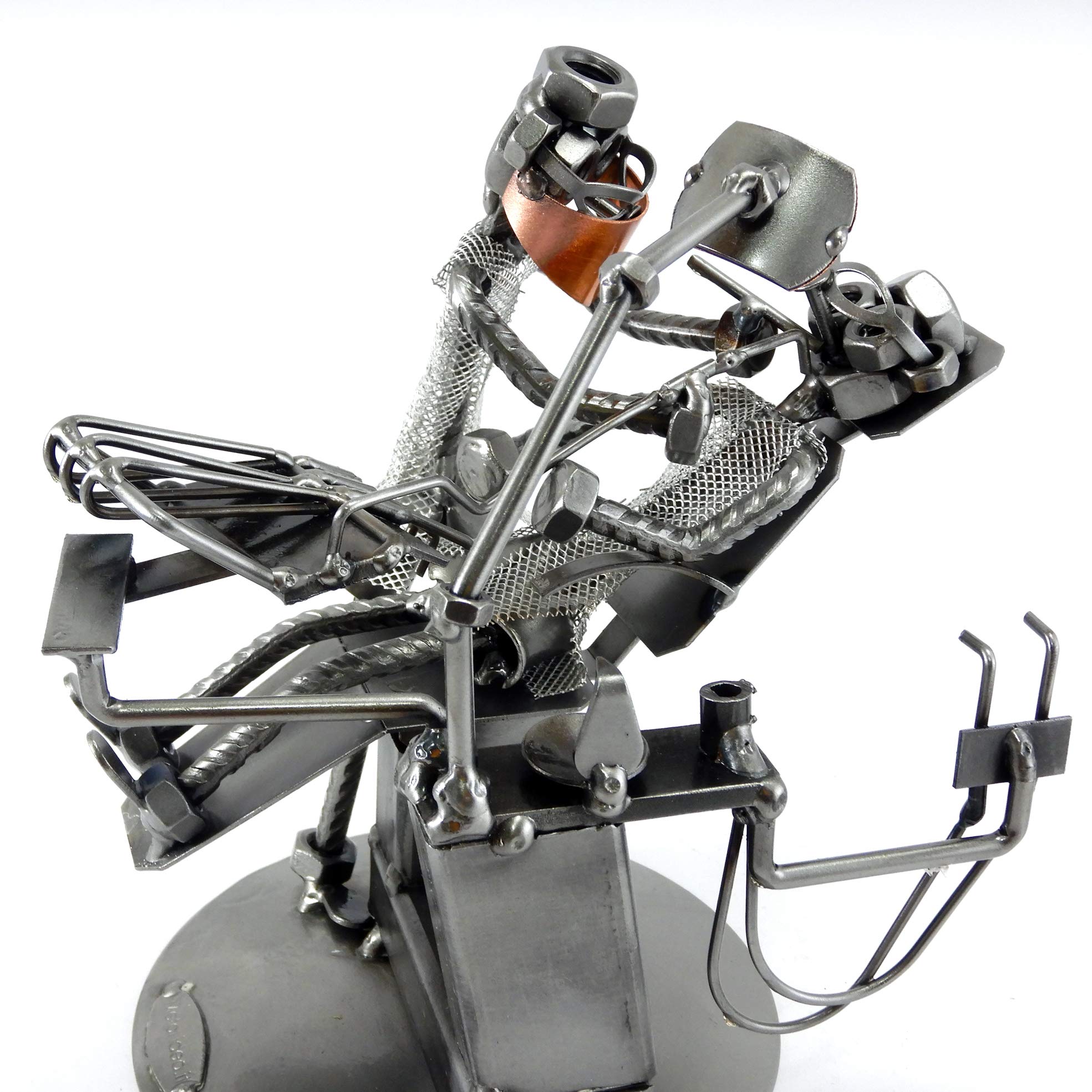 DENTISTA CON PAZIENTE IN METALLO CON VITI BULLONI CHIODI DI METAL IDEA - IDEA REGALO ORIGINALE - 100% ARTIGIANALE - MADE IN ITALY - PERSONALIZZABILE