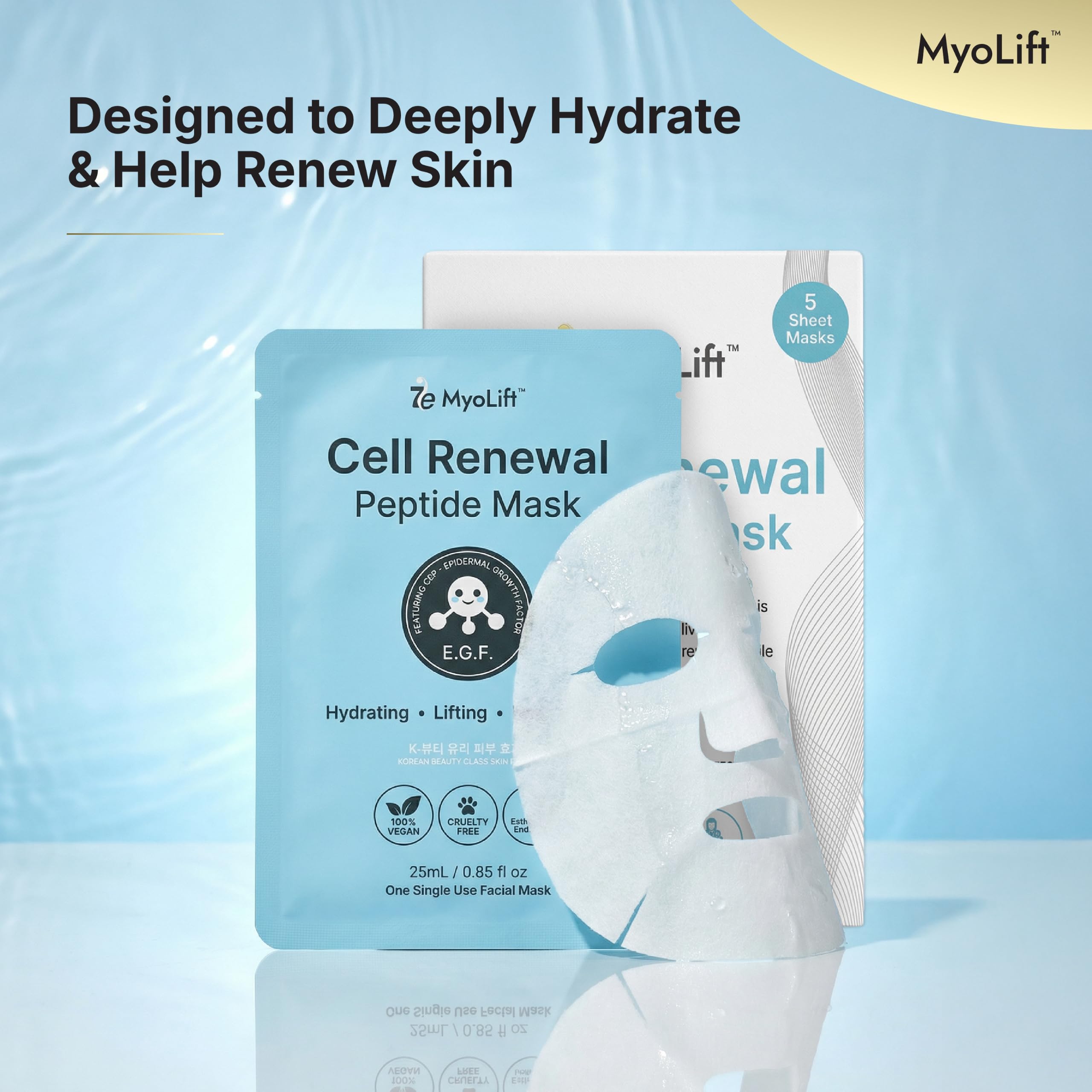 Amazon.com : myolift 7E Wellness Peptide Mask, 1 Pack, Bio