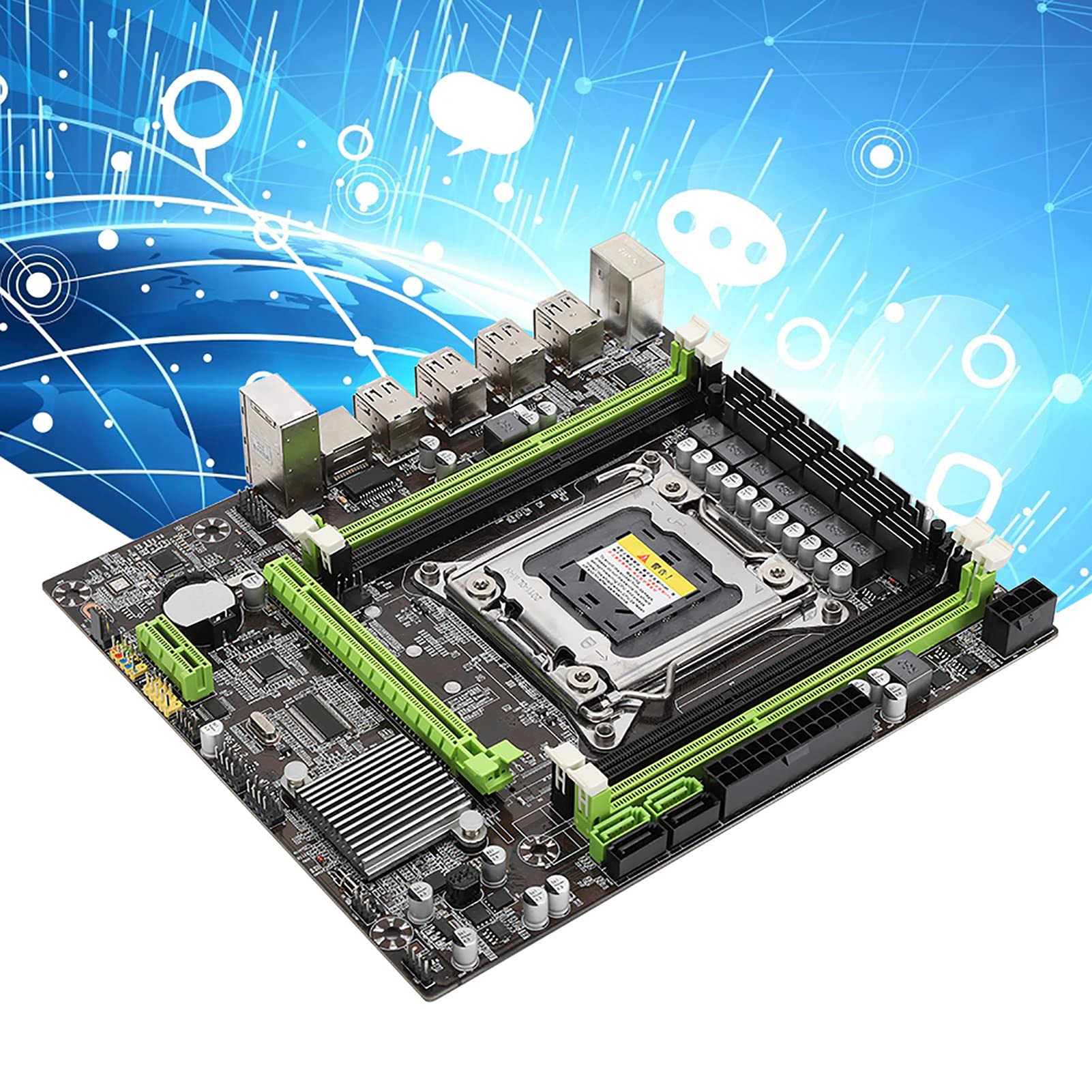 Placa Base X79G LGA 2011 X79G Placa Base para Computadora de Escritorio Compatible con Memoria DDR3 REG ECC para la Serie Xeon Y la Serie I7