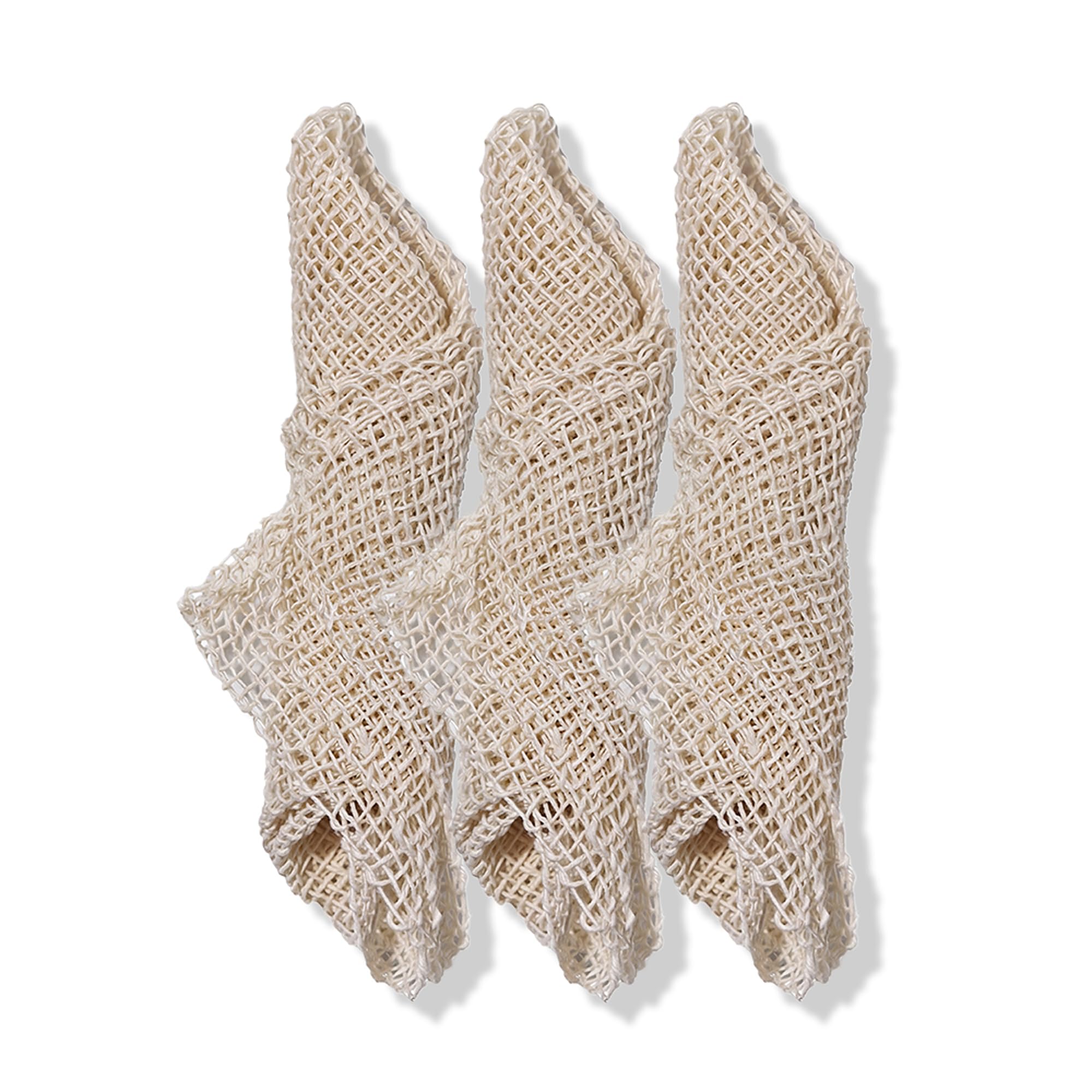Public Goods Ayate Washcloth | 100% Natural Agave Fiber Exfoliating Washcloth | Biodegradable Face and Body Scrubber | Set of 3 | Made in Mexico