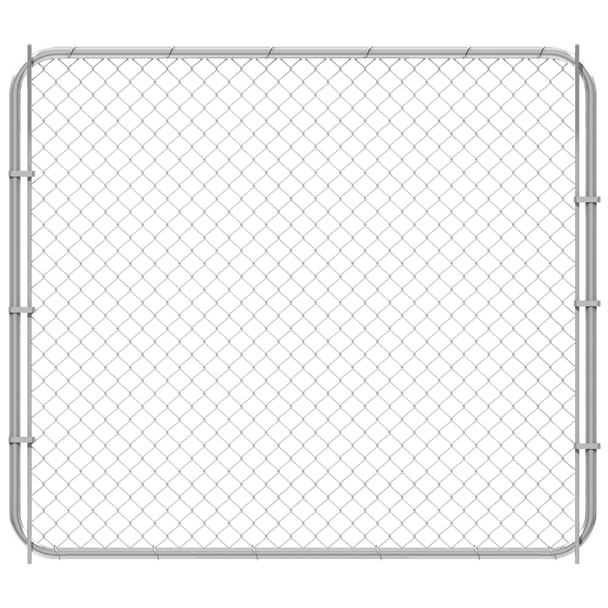 HITTITE Adjustable Chain Link Gate Kit, Anti-Rust Outdoor Garden Fence, Heavy Duty Pedestrian Walking Gate for Residential, Yard, Entry Way, 26"-72"