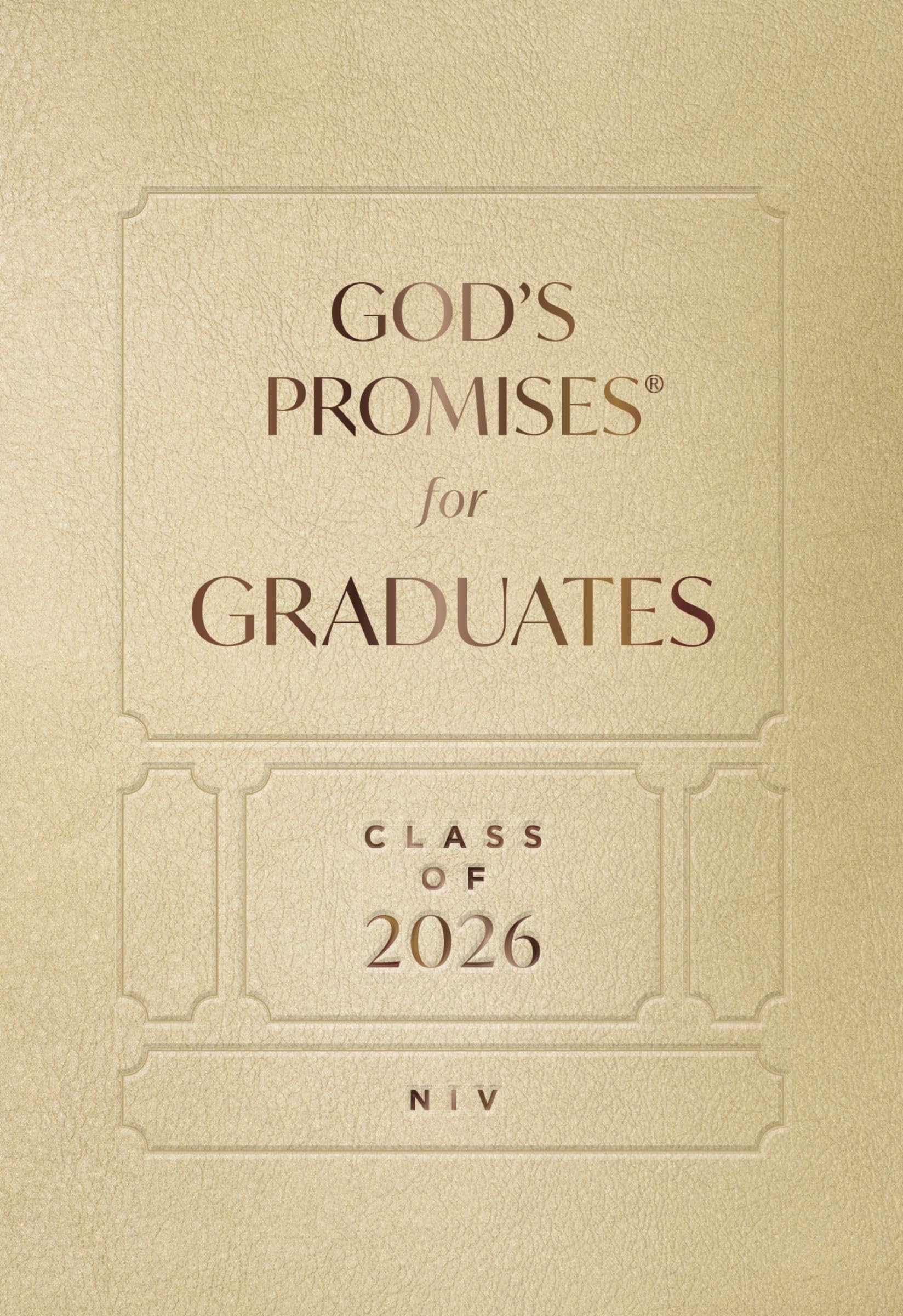 Gods Promises for Graduates Class of 2026  Gold NIV by Jack Countryman HARDBACK