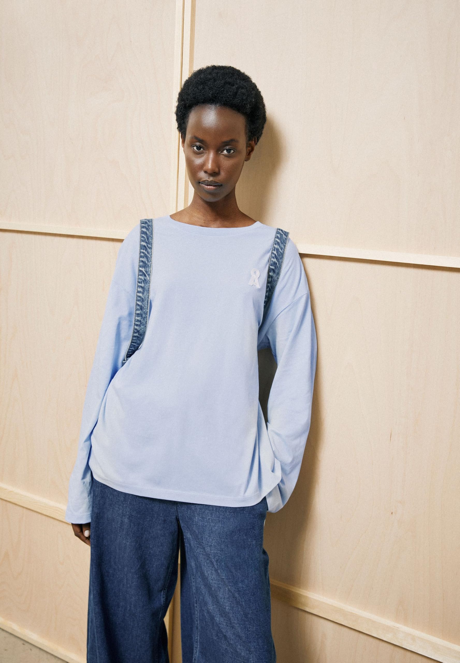 ARMEDANGELS Damen Longsleeve aus Bio-Baumwolle Iconic Å FIETAA Oversized Fit