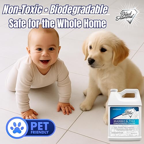 Miniatura 6 de Black Diamond limpiador de pisos de mármol y mosaico Ideal para cerámica porcelana granito piedra natural vinilo y linóleo concentrado sin enjuague