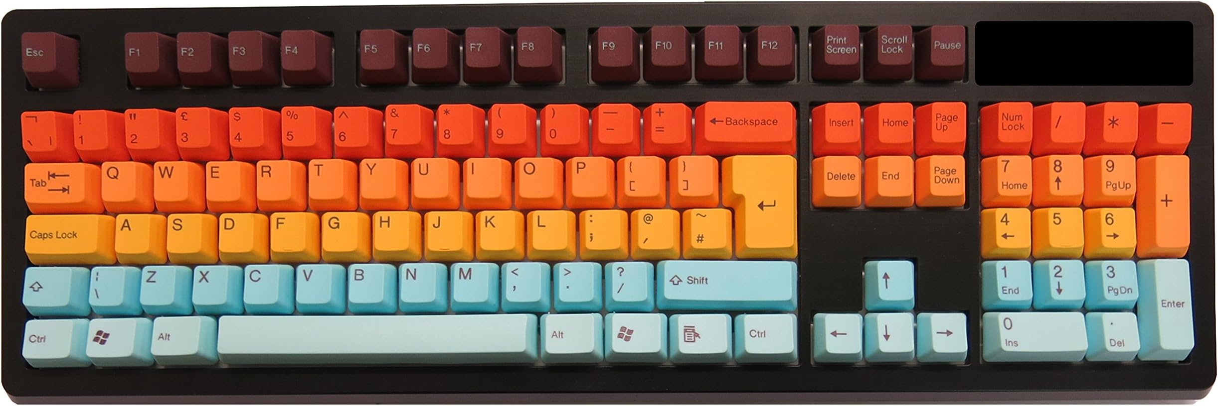 Tai-Hao KEY00171 PBT Double Shot Set Hawaii US ANSI+ UK ISO Keyboard