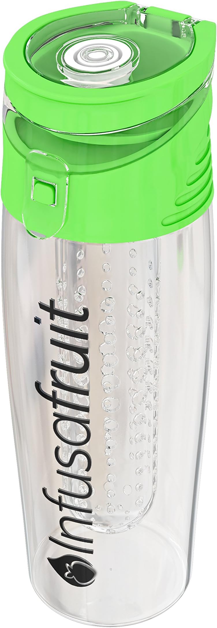 Fruit Infuser Water Bottle - Will You Gulp The Pulp? | Make Your Water Yummy! Leak Proof, BPA Free, 700ml Infusion Water Bottle by InfusaFruit (Green)