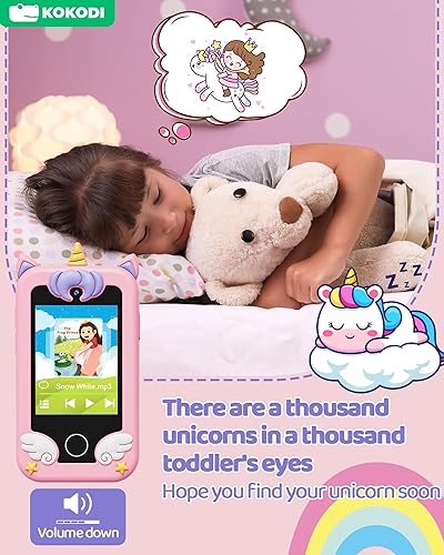 Miniatura 6 de KOKODI Juguetes inteligentes para niños, regalos de cumpleaños, juguetes de unicornio para niños de 3, 4, 5, 6, 7, 8 años, pantalla táctil, cámara