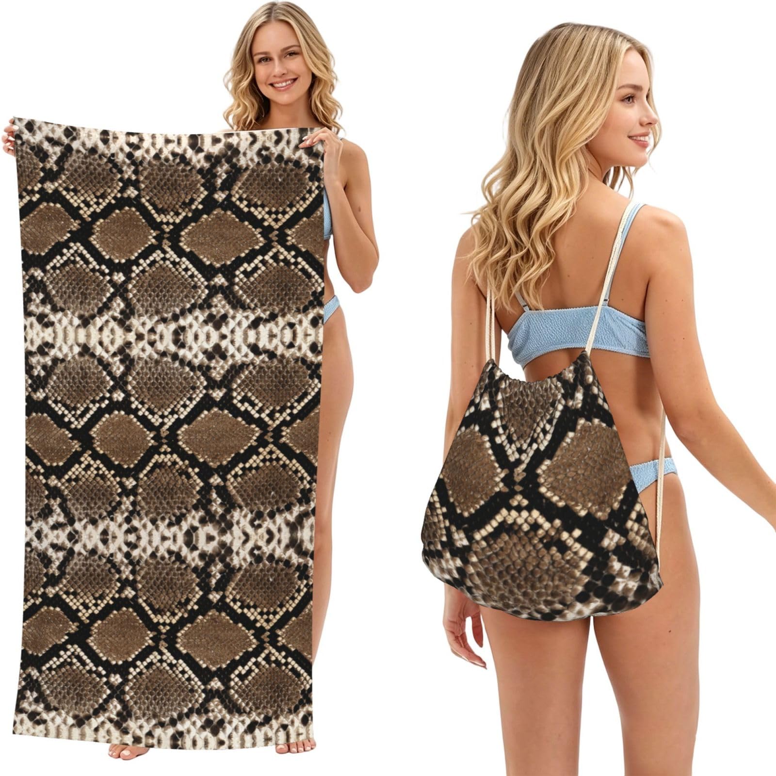 Serviette de plage voyage adulte serviette piscine sport et yoga 180 x 60 cm