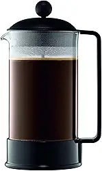 Prensa francesa Bodum Brazil French Press 1548-01US, 1 litro, preto