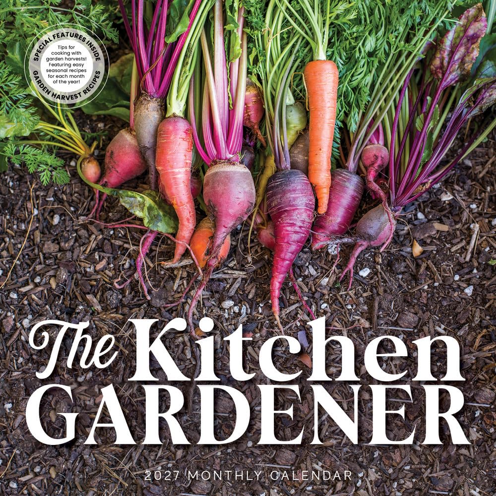 The Kitchen Gardener 2027 Wall Calendar | 12" X 24" Open | Marble City Press | Plastic Free | Printed on Thick Art Paper