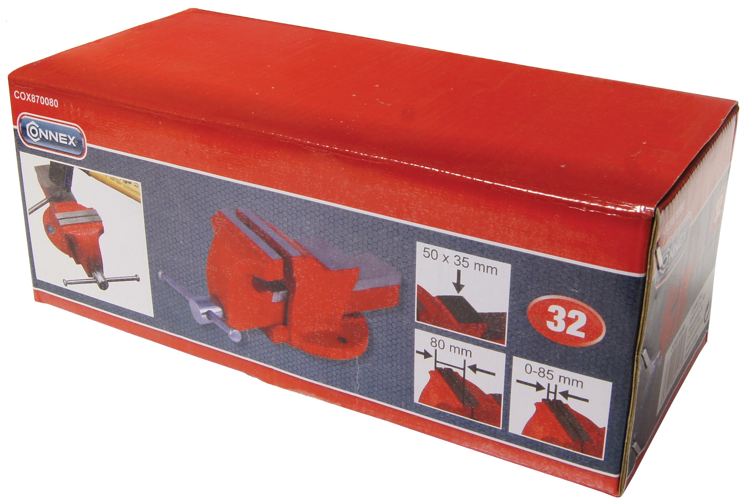 Connex COX870080 - Morsa fissa, 80 mm