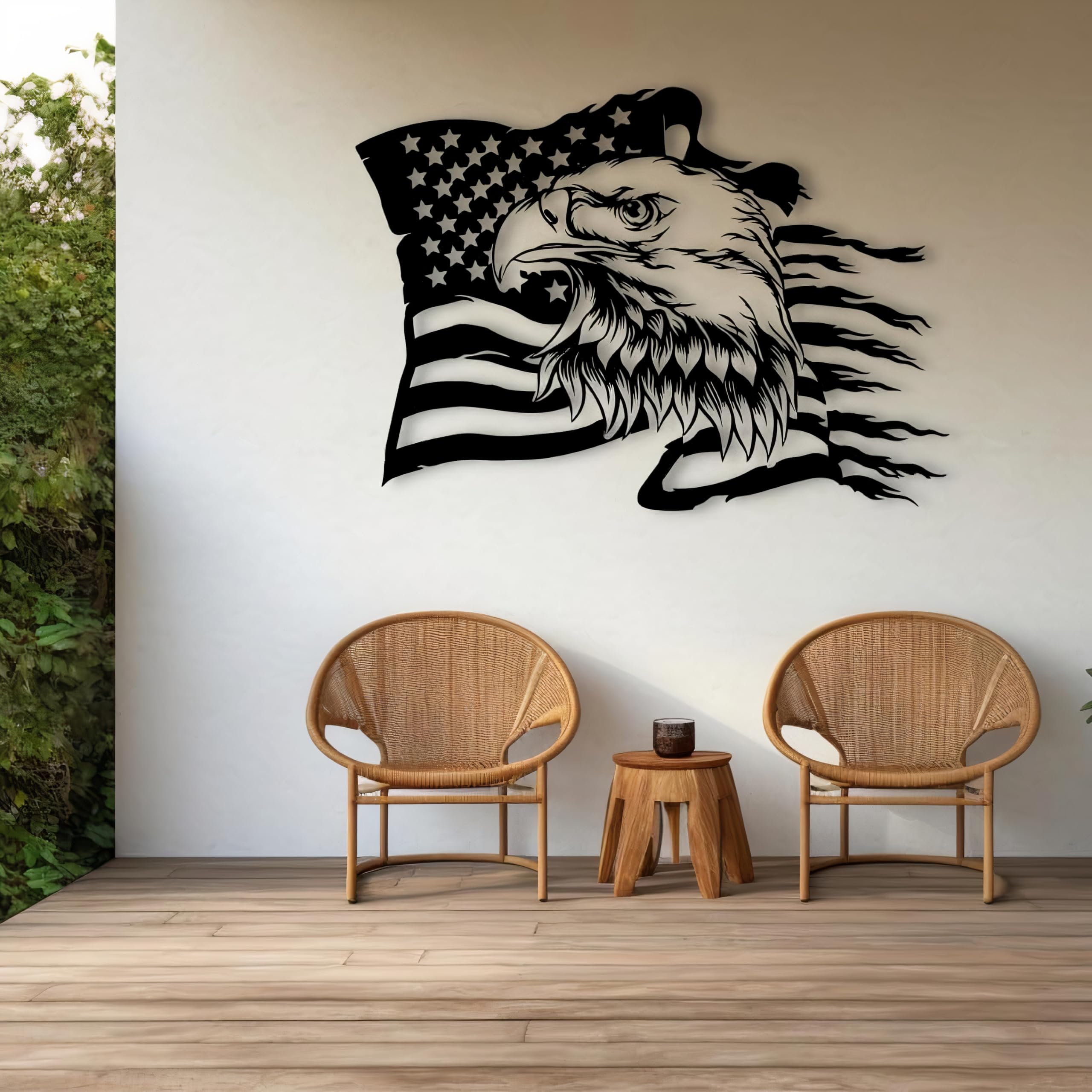 PLTZCRAFT Metal Eagle Flag