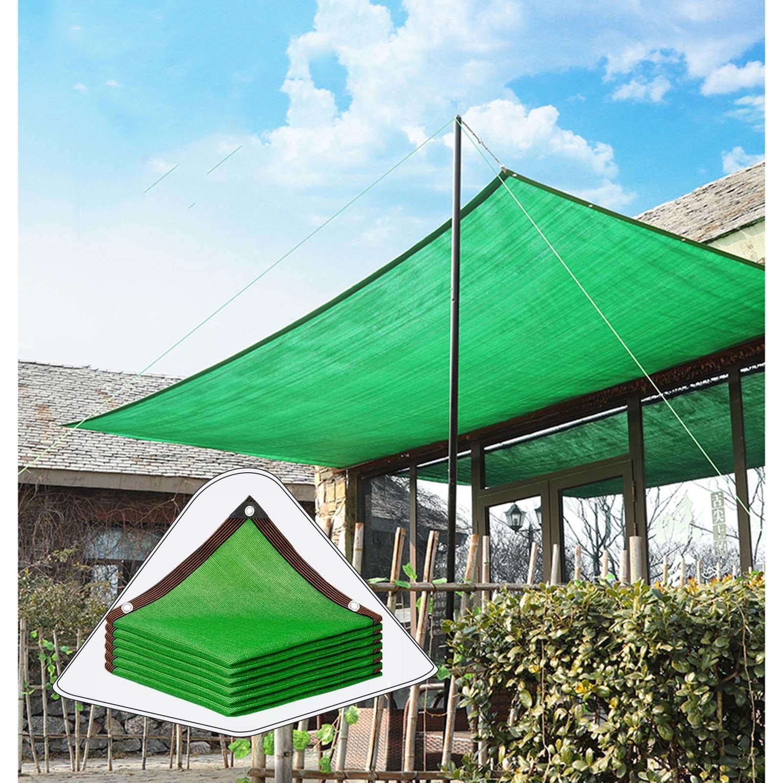 KLGFBDC Green Privacy Shade Netting Sail Cloth for Outdoor Garden Furniture and Plants 80% Shade Windbreak Awning 8x10m (26.2 * 32.8ft)