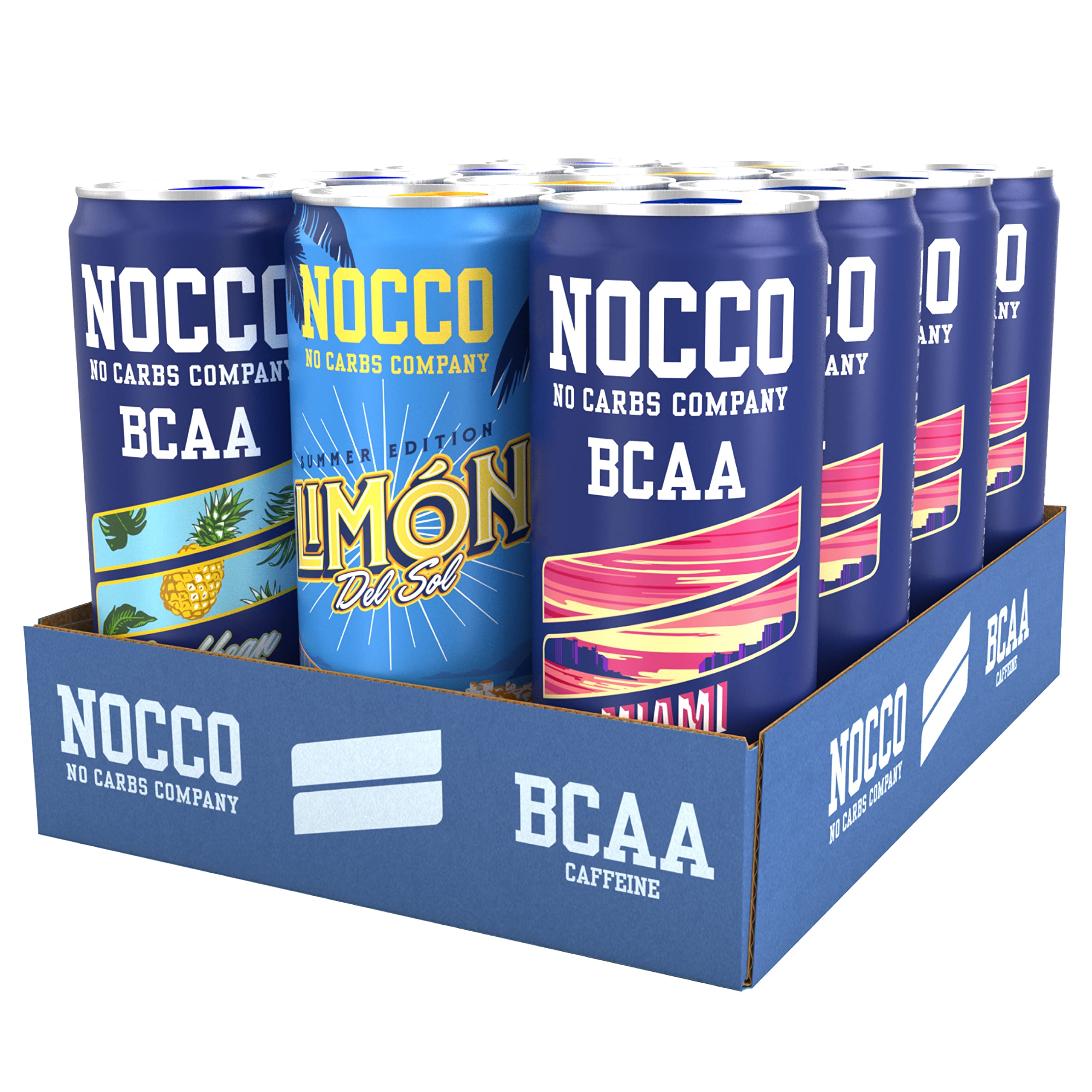 Buy NOCCO Energy Drink BCAA, 180mg Caffeine sugar free drinks
